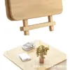 Mesa plegable moderna simple de madera maciza para el hogar de paulownia cuadrada pequeña mesa de comedor mesa pequeña de madera portátil mesa cuadrada plegable