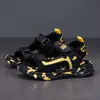 Sandálias de verão para meninos com solas macias, antiderrapantes, respiráveis, sapatos de praia para crianças maiores, sandálias casuais leves para meninos pequenos