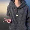 Moletom com Capuz Estilo Chanel Cleanfit para Homens, Forrado com Fleece, Peso Pesado, Jaqueta Estruturada de Chenille, Colete para Camadas