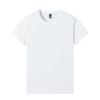 Camiseta de Algodão Ice Silk Catiônico Cor Sólida Manga Curta Solta 190g Verão Gola Redonda Meia Manga Jovem Camiseta Lisa Ice Silk