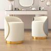 Taburete de Maquillaje Hogar Dormitorio Tocador Taburete Giratorio Redondo Lujo Ligero Simple Arte de Uñas Belleza Silla de Recepción