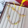 Cadena para teléfono móvil con cuentas de cristal y explosiones de moda de Año Nuevo, colgante de aleación con accesorios de la fortuna, colgante para bolso vivo y llave.