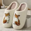 Nuevas zapatillas de algodón de invierno cómodas y lindas con diseño de gatito de dibujos animados, estilo pareja, cálidas, para hombre y mujer, venta al por mayor
