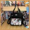 Nova Bolsa Transversal de Ombro de Aparência Sofisticada Bolsa para Dor Bolsa Grande Capacidade Bolsa de Papelaria Bolsa para Aulas de Reforço para Alunos do Ensino Fundamental e Médio