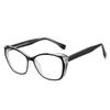 Nuevas gafas de red para ojos de gato con inserción de corazón, lentes planas transfronterizas, personalizadas, anti-luz azul, para miopes de Ren.Shi