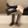2024 Novas Botas de Cavaleiro Botas Finas de Cano Alto Salto Grosso Salto Salto Botas Femininas Botas Super Salto