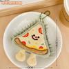 Pingente Criativo de Pelúcia de Comida Boneca Fofa de Desenho Animado Pizza Boneca Mochila de Menina Pingente Versátil Joias Atacado