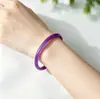 Pulseira de Ágata Púrpura Imperial 6mm, Pulseira de Ágata Redonda Colorida Shujulai, Pulseira Fina de Ágata Redonda Púrpura Real