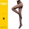 Medias de seda para mujer ultradelgadas primavera y otoño invisibles de tubo largo pantimedias ajustadas verano solo negro color carne