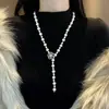 Hj-17Y Colección de Cadenas Versátil Collar Largo para Mujer, Lujo Ligero Versátil Cadena para Suéter de Otoño e Invierno Accesorio de Moda