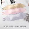 Ropa interior de seda de hielo sin costuras de longitud tubo para mujer, con espalda hermosa, tirantes básicos para hombro, pecho envuelto, para niña, sin marcas, anti-movimiento, hebilla de una línea