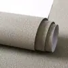 Papel de Parede Espessado Impermeável Autoadesivo Cor Sólida Linho Papel de Parede Autoadesivo Sala de Estar Quarto Dormitório Parede de Fundo Fábrica de Papel de Parede de Linho