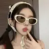 2025 Nueva Moda Otoño e Invierno Ankora Rojo Ojo de Gato Crema de Coco Espejos de Coco Cara Cuadrada Adelgazantes Gafas de Sol Gafas de Sol