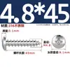 Tornillos Autorroscantes de Acero Inoxidable 316, Cabeza Redonda Ranurada, Tornillos para Madera de Cabeza Plana Extendida Yb845M2M3M4M5M6