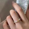 Cool Novo Estilo Chinês S925 Sterling Silver Mesmo Estilo Anel Série Feminina Sem Cor Luz Nicho de Luxo High-end Novos Produtos