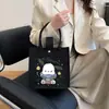 Bolsa de Feltro Bolsa de Mão Bolsa Feminina Grande Capacidade Bolsa de Ombro Versátil Bolsa Estudante para Aulas Bolsa de Mão Bolsa Pequena