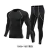 Venta Directa de Fábrica Body para Hombre Más Vendido Deportivo Secado Rápido Elástico Base Compresión Manga Larga Forrado de Polar Traje de Fitness