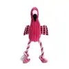 Nuevo juguete para mascotas flamenco de peluche con sonido, corduroy resistente a la masticación, suministros educativos para perros