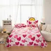 Juego de Sábanas de Tres Piezas Estilo Girly de Satén y Tela Gruesa Cardada con Encaje Juego de Ropa de Cama Clásico Nuevo Primavera y Verano 2026