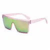 Nuevas Gafas de Sol de Moda de Una Pieza de Montura Grande Gafas de Sol de Gama Alta para Mujer Transfronterizas Europeas y Americanas Gafas de Sol con Protección Solar y Protección UV