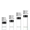 Botella de Muestra Transparente Sellada con Rosca 27 de Alto Borosilicato Botella de Reactivo Químico Botella Pequeña para Sub-empaque Experimental Botella de Vidrio Xilin