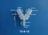 Conector de Pagoda de Diámetro Variable Tipo Y de PP, Conector de Tres Vías de Plástico, Conector de Tubería de Agua, Distribuidor de Agua, Conector de Conversión para Manguera