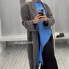 Actual - Versión Correcta de la Camiseta Coreana Dongdaemun de Manga Larga Ajustada con Dobladillo Irregular y Nudo
