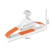 Cabides de Pescoço Curto para Uso Doméstico, Antiderrapantes, Que Não Marcam, Economizadores de Espaço, Cabides Estreitos para Roupas Curtas, Cabides Anti-Marca de Ombro para Secar Roupas