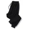 Calças masculinas de veludo cotelê, calças compridas folgadas de tamanho grande com blocos de cores da moda para outono e inverno, calças casuais retas masculinas com forro de fleece para o inverno
