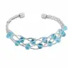 Pulsera hueca abierta tejida en cruz con cuentas, moderna y versátil para el uso diario, de lujo ligero con un toque de alta gama, joyería versátil para mujer