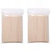 Palillo de Cera para el Cabello, Palillo de Cera, Cera para Definir Cejas, Palillo de Madera para Raspar Cera, Set de Palillos Desechables de Cera para Depilación, Artículos de Origen