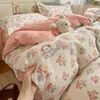 Funda de edredón de una sola pieza 150x200x230 para cama de dormitorio, funda de edredón individual, tela cepillada, no 100% algodón, algodón puro, modelo nuevo 2026 4