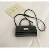 Bolso Pequeño Texturizado con Patrón de Cocodrilo Transfronterizo para Mujer 2026 Nuevo Estilo Bolso de Mano con Bloques de Color Elegante Bolso Cruzado de Alta Gama