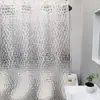 Cortina de Ducha Peva Transfronteriza para Amazon Antivaho Cortina Divisoria para Baño Transparente Cortina de Ducha Eva Cubo de Agua Cortina de Baño