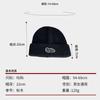 Gorro de lana de cabeza grande para hombre, de invierno, grueso, cálido, con protección para las orejas, tejido con letras, estilo japonés, sencillo y combinable, para mujer.