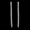Pendientes elegantes de borlas de diamantes de doble capa de moda europea y americana para mujer, estilo francés simple, pendientes de diamantes de moda, accesorios