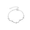 Pulseira Elaine Prata de Lei S925 Design de Nicho de Folha Feminina Estudante Simples Celebridade da Internet Personalidade Versátil Temperamento Pequeno Fresco