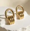 Pendientes Lujo Ligero Sentido de Alta Gama Pendientes de Botón Pendientes de Lujo Ligero Joyería Vintage Pendientes de Botón Pendientes Pendientes Retro Pendientes Mujer