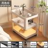 Mesa de noche de hierro forjado Estilo crema Gabinete de almacenamiento móvil para dormitorio Nuevo estante de almacenamiento creativo Mesa de noche sin instalación