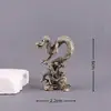 Dragão de Latão Dragão do Zodíaco Doze Signos Enfeites Animal de Estimação de Chá Brinquedo Enfeites de Mesa de Pátio Dragão Viaja Pelo Mundo e Dragão Voa em Todas as Direções