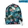 Mochila Estampada en 3D de Moda Casual Diaria para Estudiantes de Verano 2021 Amazon Cross-borDer con Patrón de Hojas Nuevas