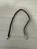 Banda elástica hebilla de metal de hierro cuerda elástica hebilla de púas en ambos extremos banda de goma cuerda para mascarilla cuerda para encuadernación de libro de hojas sueltas hebilla de metal