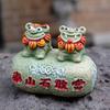 Taishan Stone Gangdang Resina Imitação de Pedra Artesanato Ornamentos Ponto Cênico Leão Bonito Lembrança Turística Ornamentos de Escritório