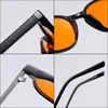 Gafas Bloqueadoras de Luz Azul al 99% con Lentes de PC Rojo-Naranja, Patillas de Propionato Pin, Gafas Protectoras para E-Sports Transfronterizas, Montura Negra de Moda al por Mayor