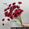 Arte Floral para Casamento Flor Vermelha Material de Fundo Decoração Ikebana Rosa Eucalipto Arranjo para Sala de Estar Interna