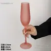 Vaso Alto Recto Rosa Escarchado Francés de Nicho Vaso de Champán de Alto Valor Vaso de Vino Tinto Vaso de Cóctel Creativo