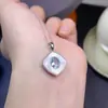 Collar de plata 925 con incrustaciones de aguamarina natural, joyería para mujer de lujo ligero y de alta gama, pulsera, collar, venta al por mayor, una generación de cabello