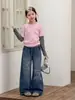 Jeans de Nuevo Estilo Otoñal para Niñas Mayores, Pantalones Vaqueros Casuales para Niños, Tendencia de Moda Elegante y Versátil