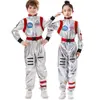 Traje de performance em equipe para o Dia das Crianças de meninos e meninas: Fantasia de astronauta piloto espacial "A Terra Errante" para crianças