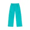 Pantalones casuales de softshell impermeables para hombres y mujeres, estilo dopamina de otoño, pantalones de trabajo rectos holgados multicolor para exteriores para niñas